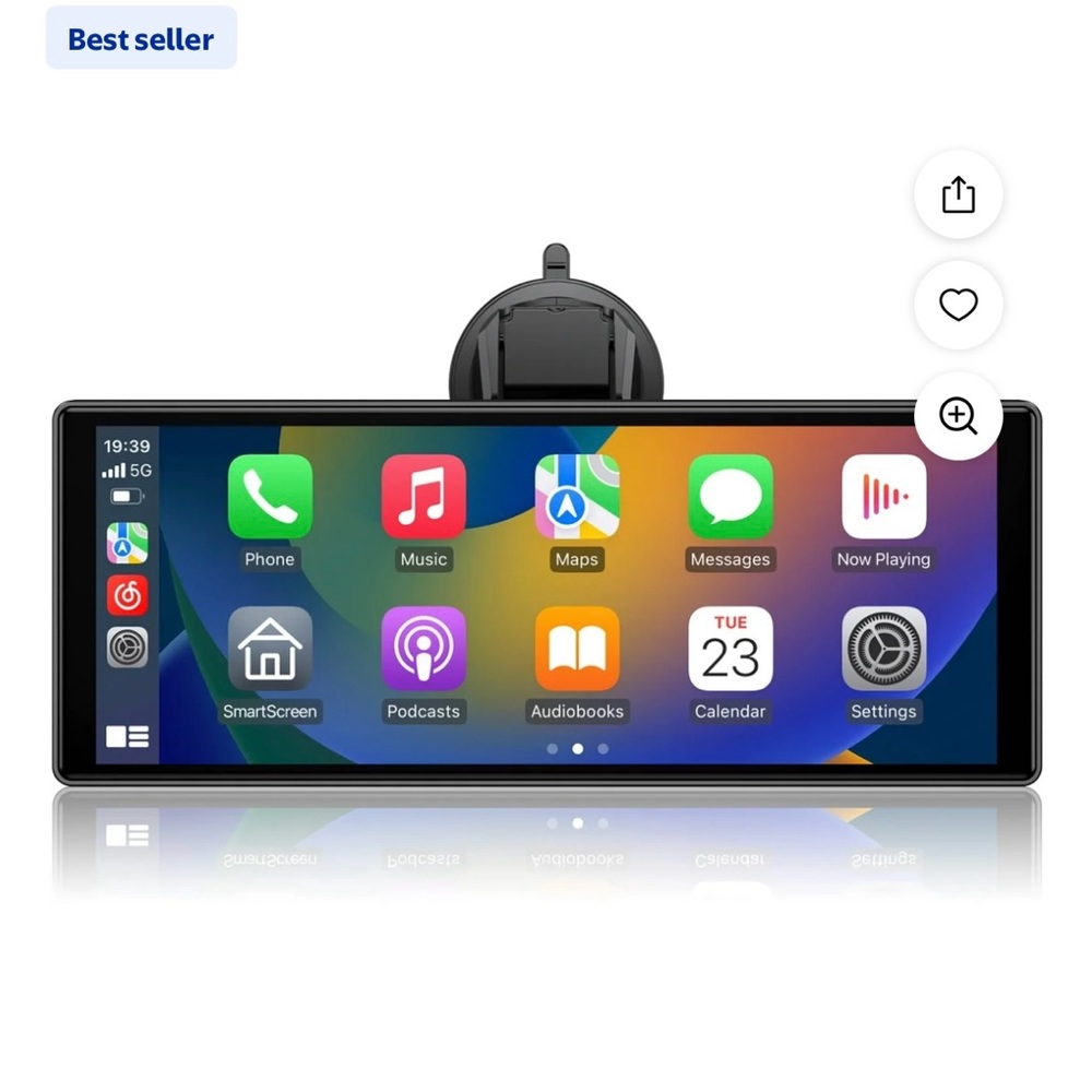 Lamtto 9.26" Touchscreen Car Stereo, Wireless Carplay Screen